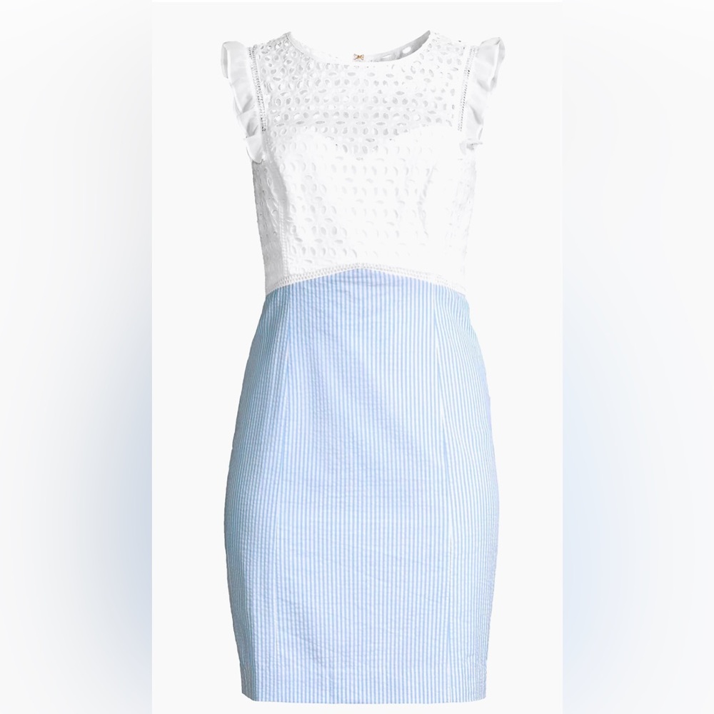 Lilly Pulitzer
Maya Stripe & Lace Eyelet Sheath Dress